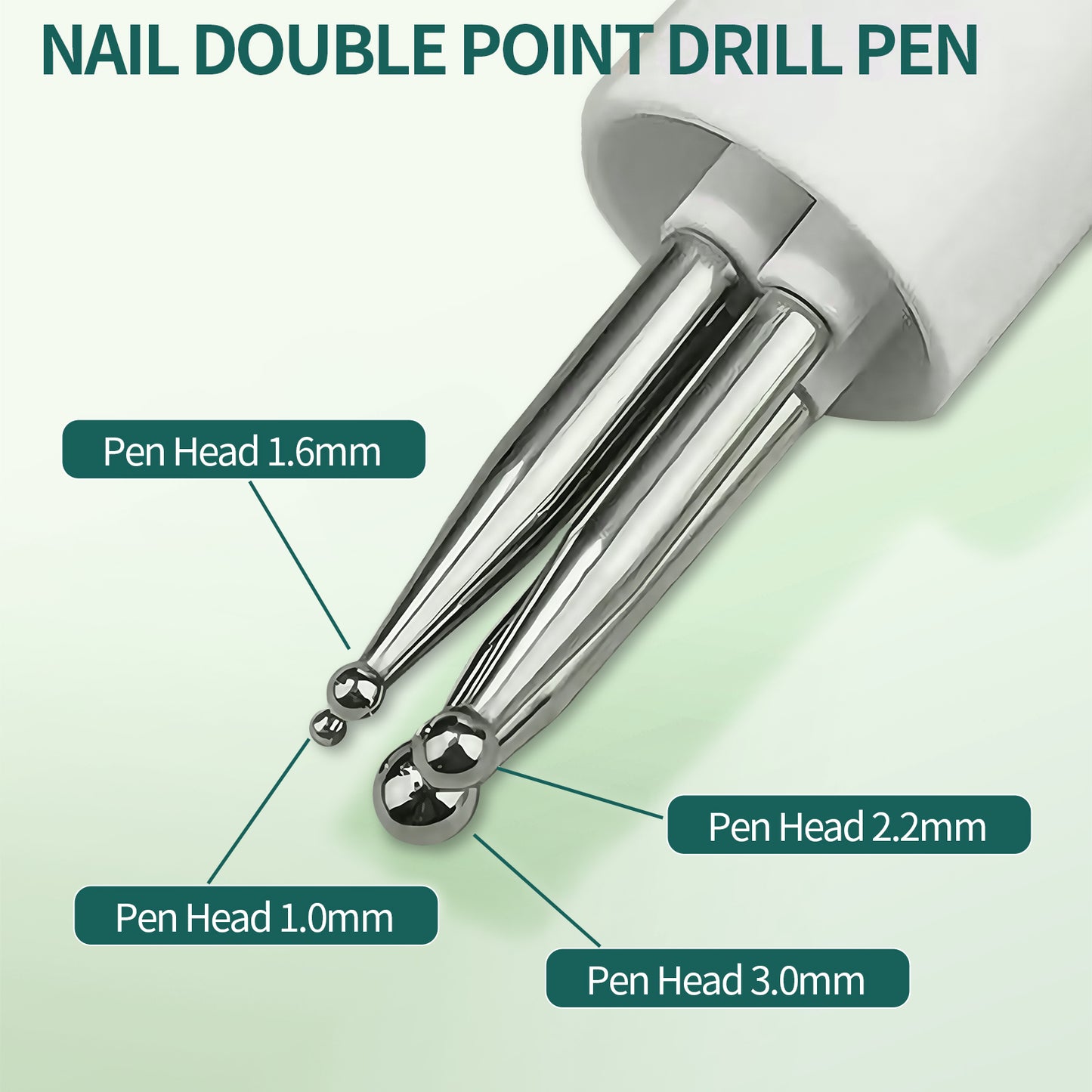 Nailpop Ballpoint Pen Dotting Tools 4-IN-1 for Rhinestone Precision for Manicure DIY Drawing Painting Nail Point Diamond Pen