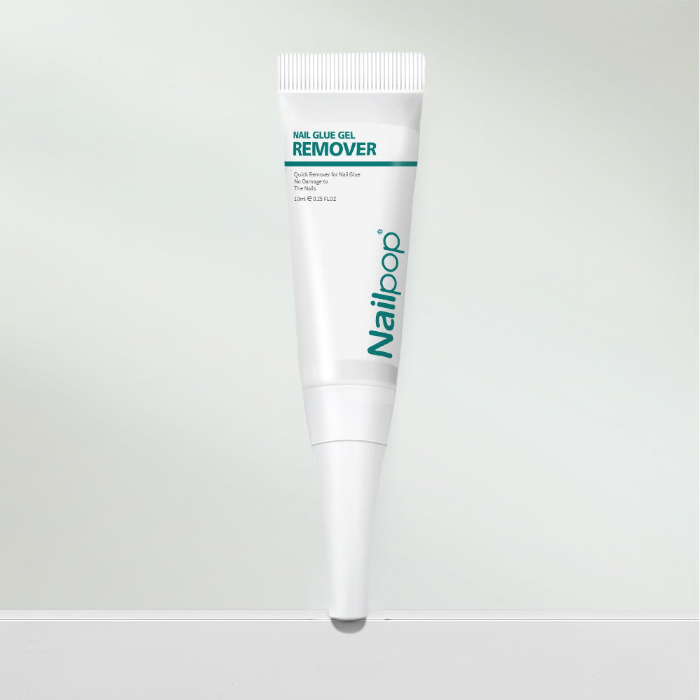 Quick Drying Solid Nail Glue with Remover for Press On Nails Tips No Need for UV Lamp Long Lasting Fake Nails Glue Kit