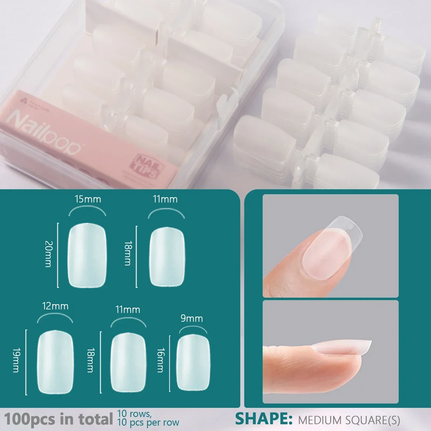 Soft Gel Tips for Nails Extension System Ultra Matt Short Coffin Fake Nail Capsule for Handmade Press on Nails 100pcs