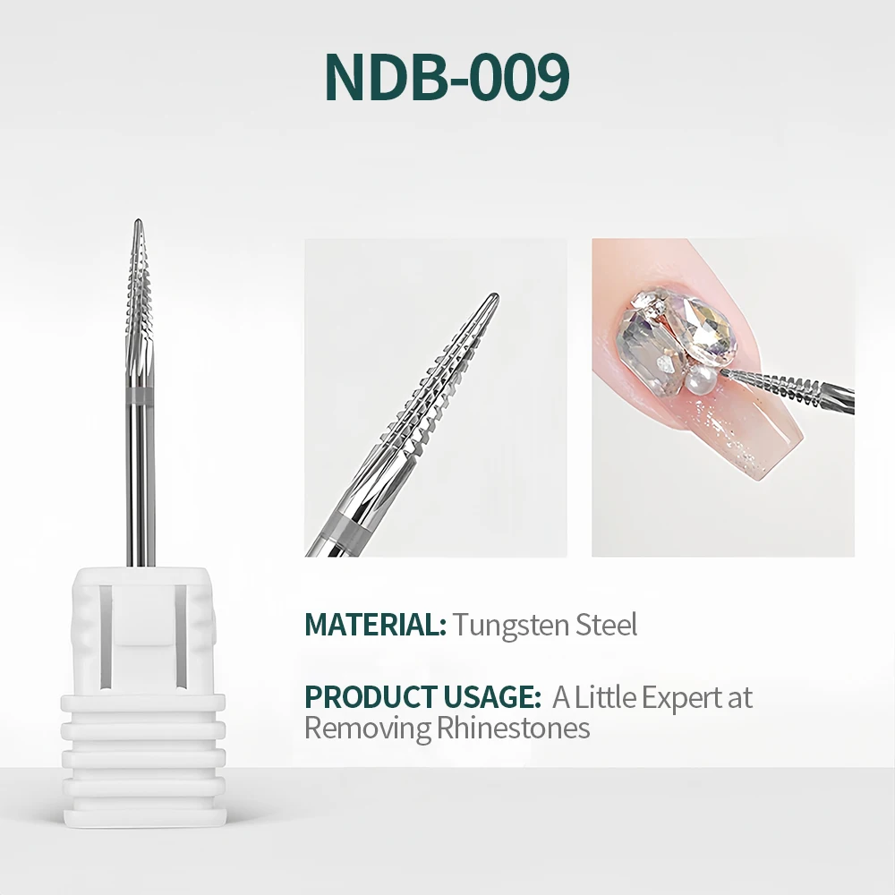 Nail Drill Bits,Tungsten Carbide Diamond Manicure Cuticle Nail Cutter Grinding Drill Machine For Nail Files Art Tools