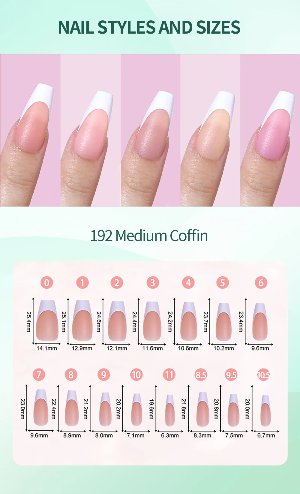 Press on Nails Gel Nail Tips 450PCS Pre-Colored Soft Gel X Almond Fake Nails with Designs DIY Nail Extensions