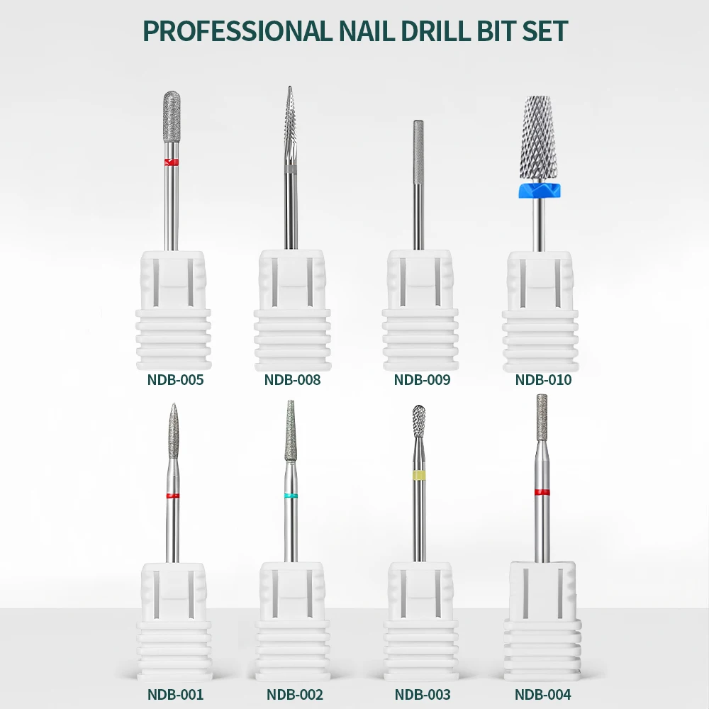 Nail Drill Bits,Tungsten Carbide Diamond Manicure Cuticle Nail Cutter Grinding Drill Machine For Nail Files Art Tools