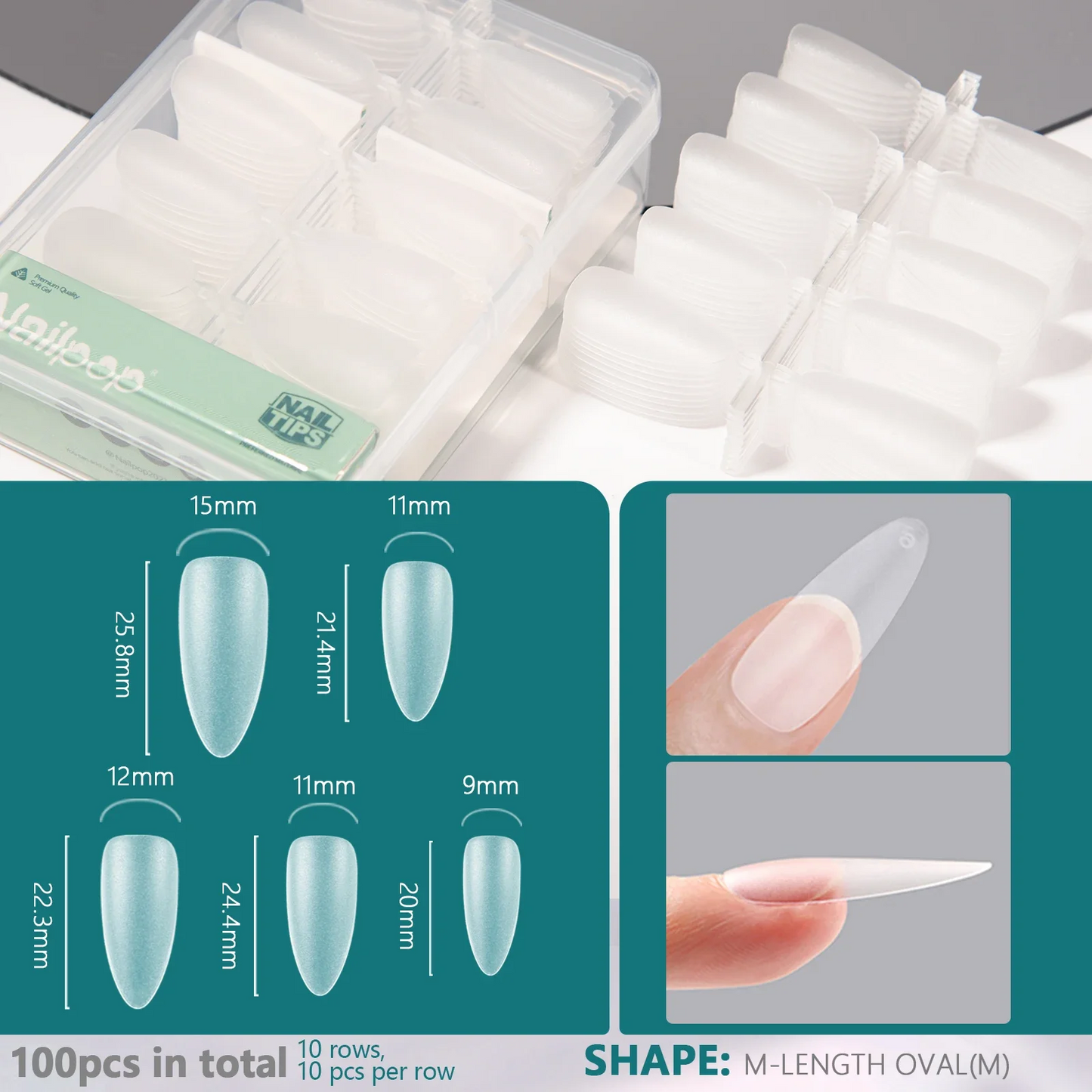 Soft Gel Tips for Nails Extension System Ultra Matt Short Coffin Fake Nail Capsule for Handmade Press on Nails 100pcs