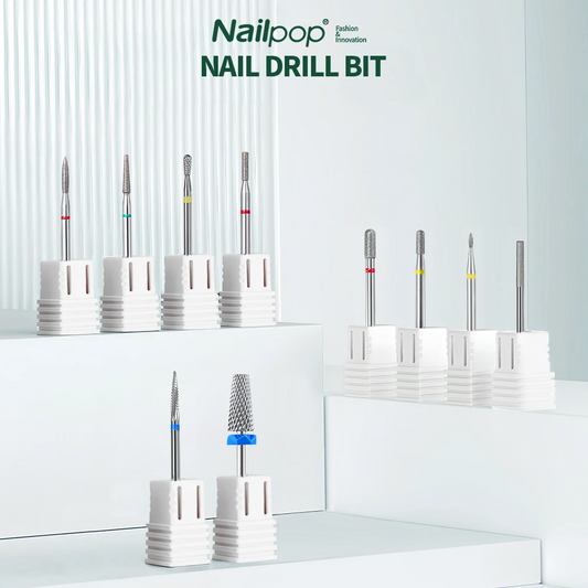 Nail Drill Bits,Tungsten Carbide Diamond Manicure Cuticle Nail Cutter Grinding Drill Machine For Nail Files Art Tools