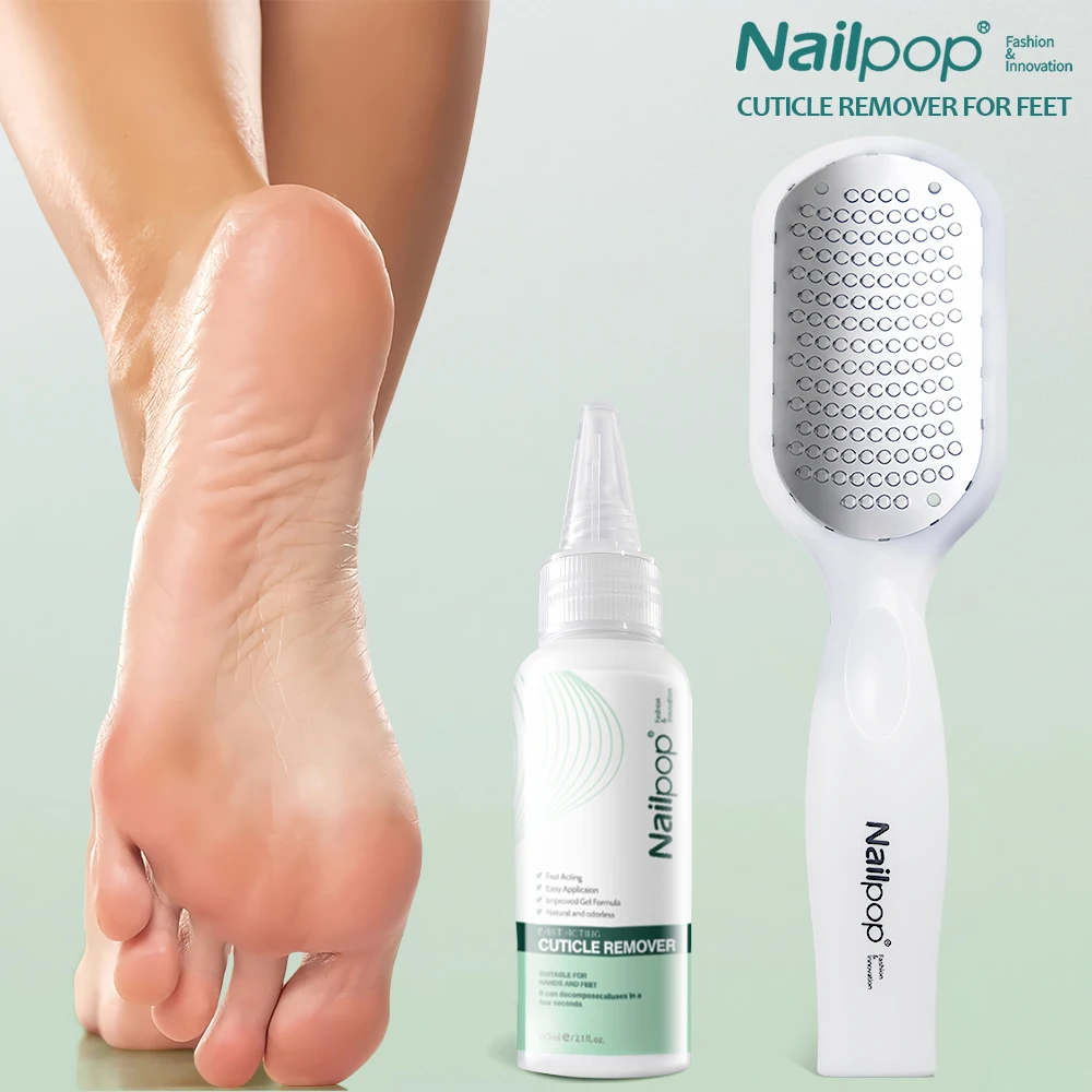 Professional Callus Remover for Feet Extra Strength Gel & Rasp Foot File Kit Dead Skin Remover Cracked Heels Dry Skin