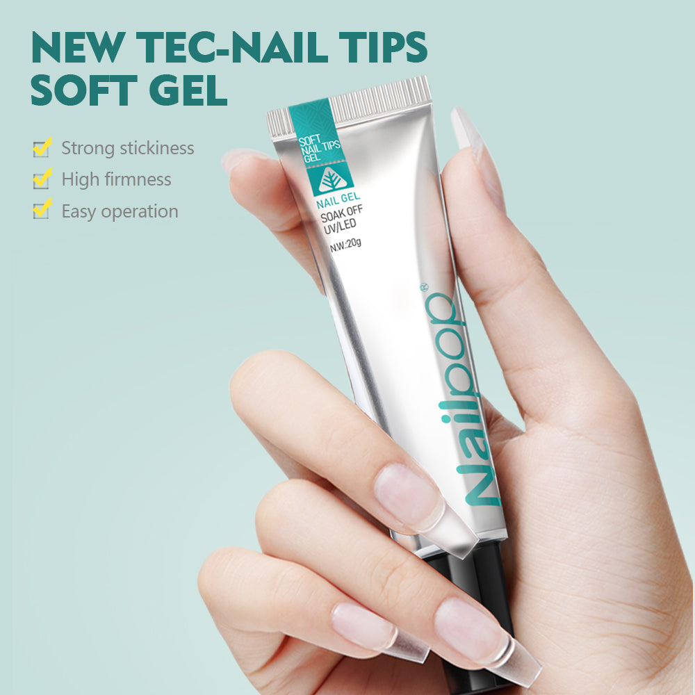 Nail Tips Gel Glue 20g Adhesive Fake Nails Long Lasting Soak Off UV Gel Nail Polish Manicure Products for Nails