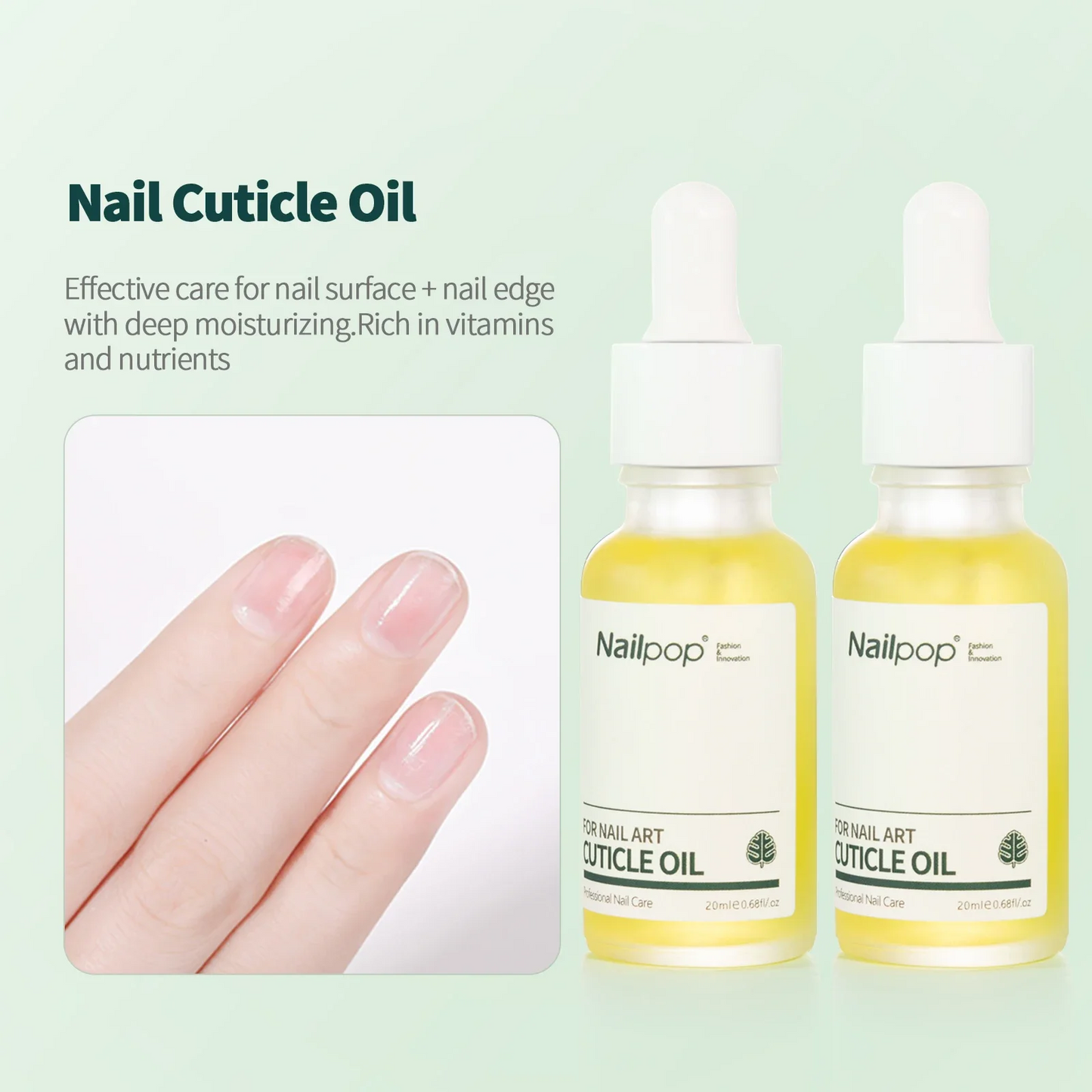 Cuticle Oil and Cuticle Remover Set Professional 2 in 1 Nail Care Kit for Cuticle Strengthener Soften Repairng Manicure