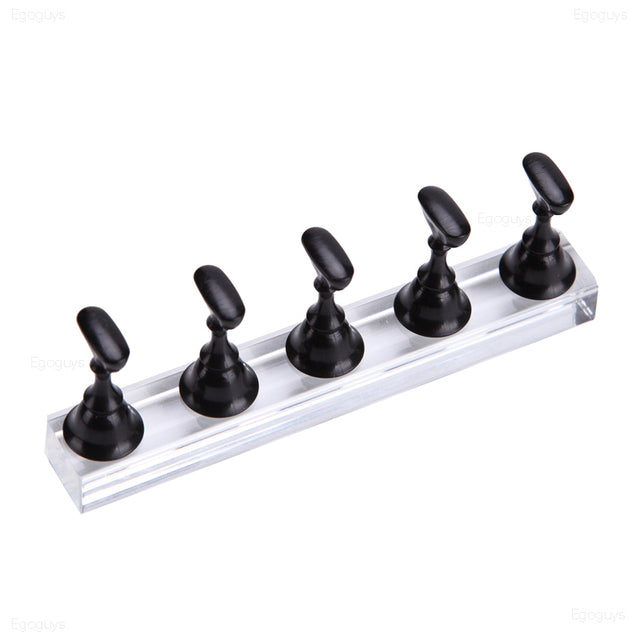 5pcs False Nail Tips Practice Display Stand Chess Board Magnetic Practice Holder Set Polish Gel Color Display Stand Tool