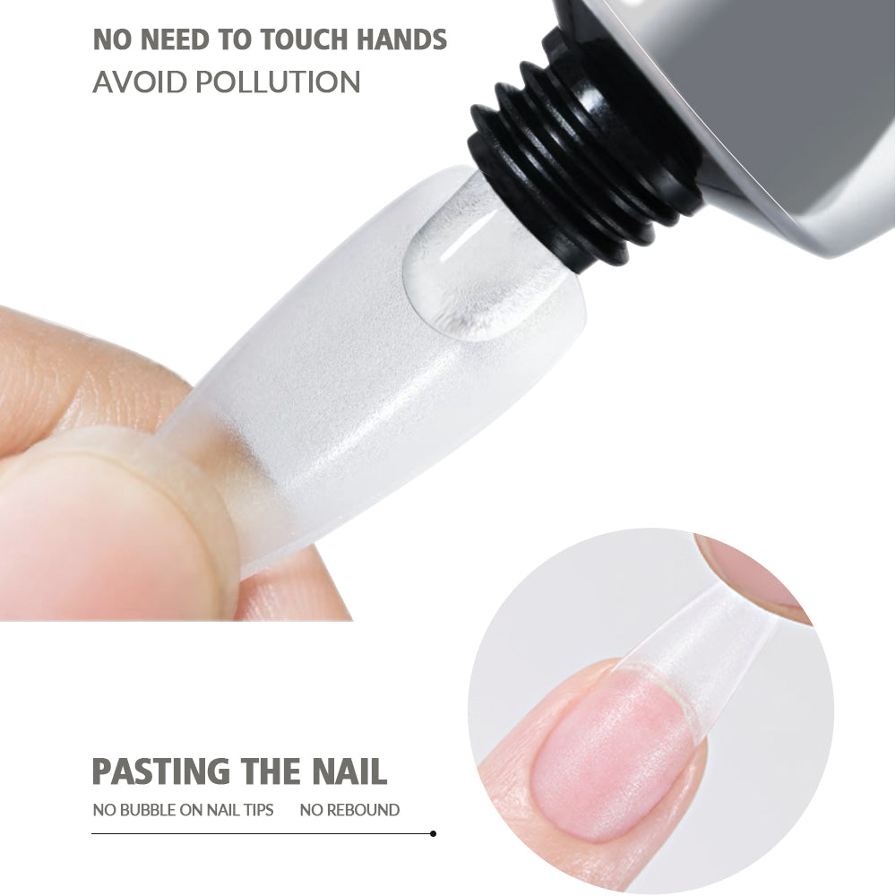 Nail Tips Gel Glue 20g Adhesive Fake Nails Long Lasting Soak Off UV Gel Nail Polish Manicure Products for Nails