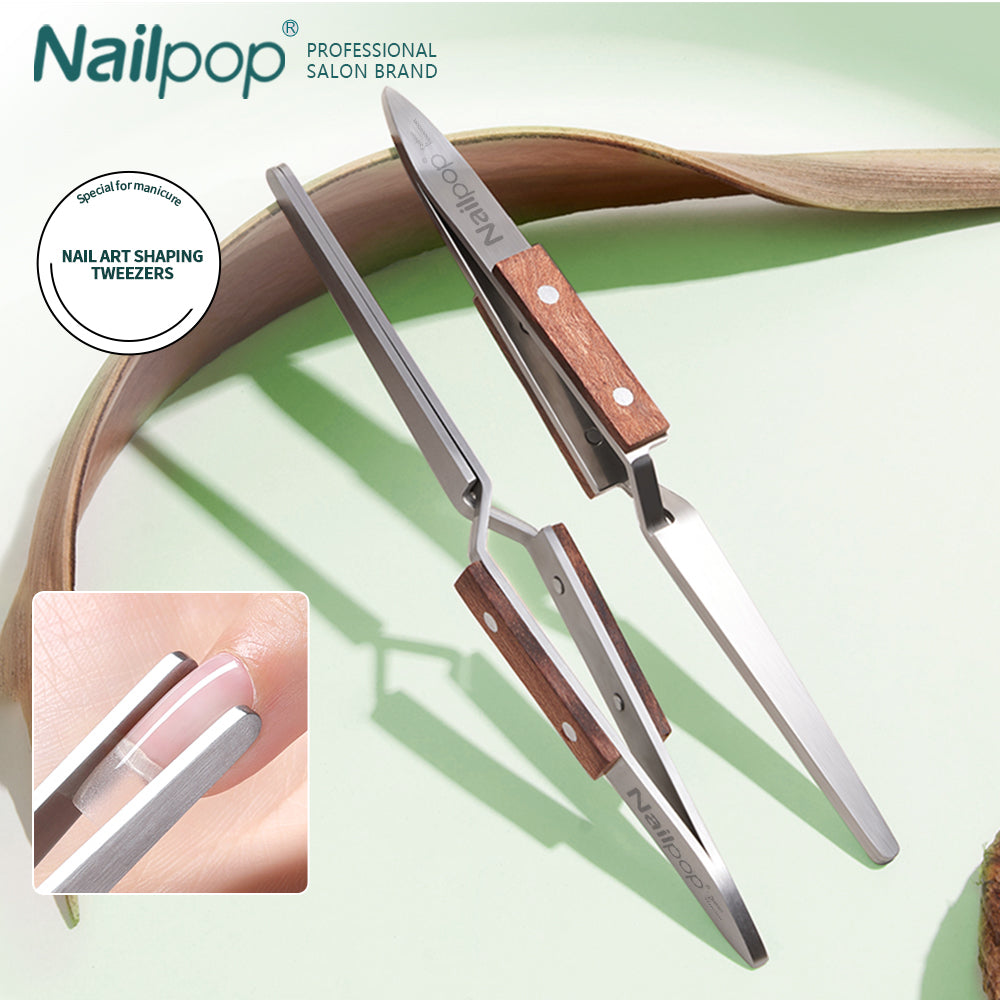 Nail Pinching Tool C Curve Nail Extension Clips False Nails Shaping Tweezers Multi-Function Professional New Manicure