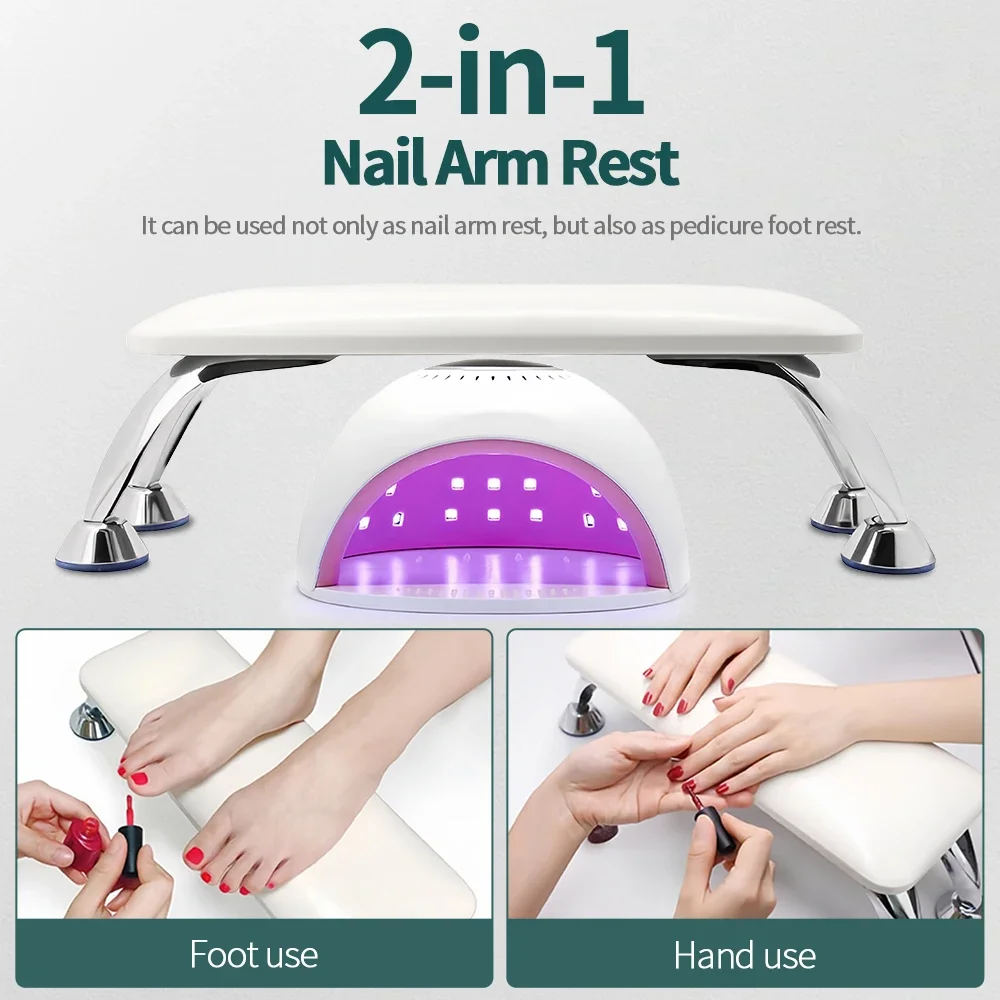 Nail Arm Rest for Nail Tech Professional Soft Nail Hand Cushion Stand Manicure Hand Rest Pillow Holder for Acrylic Nails