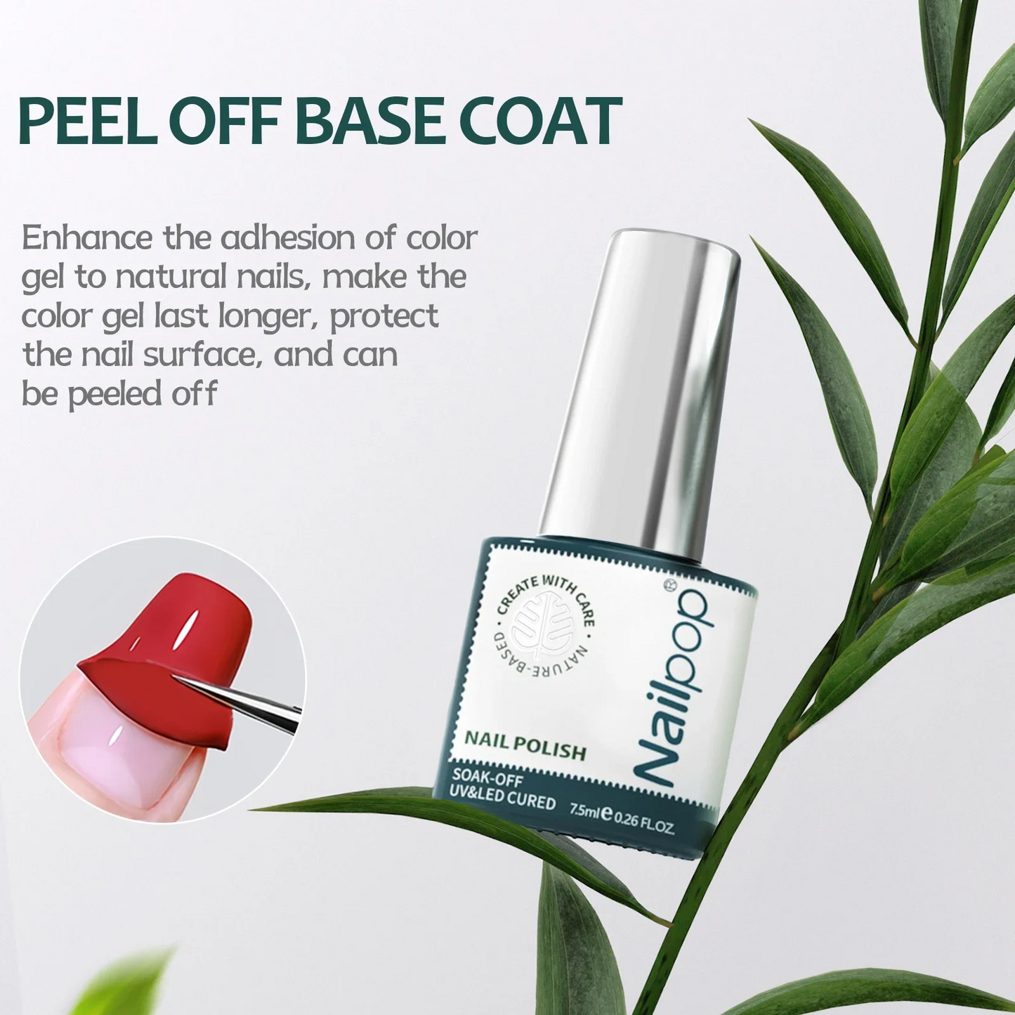 3 IN 1 Base Coat Nail Tips Glue Gel Polish Top Coat Function Gel Soak Off UV 7.5ml Glass Bottle Nail Prep Dehydrator Gel