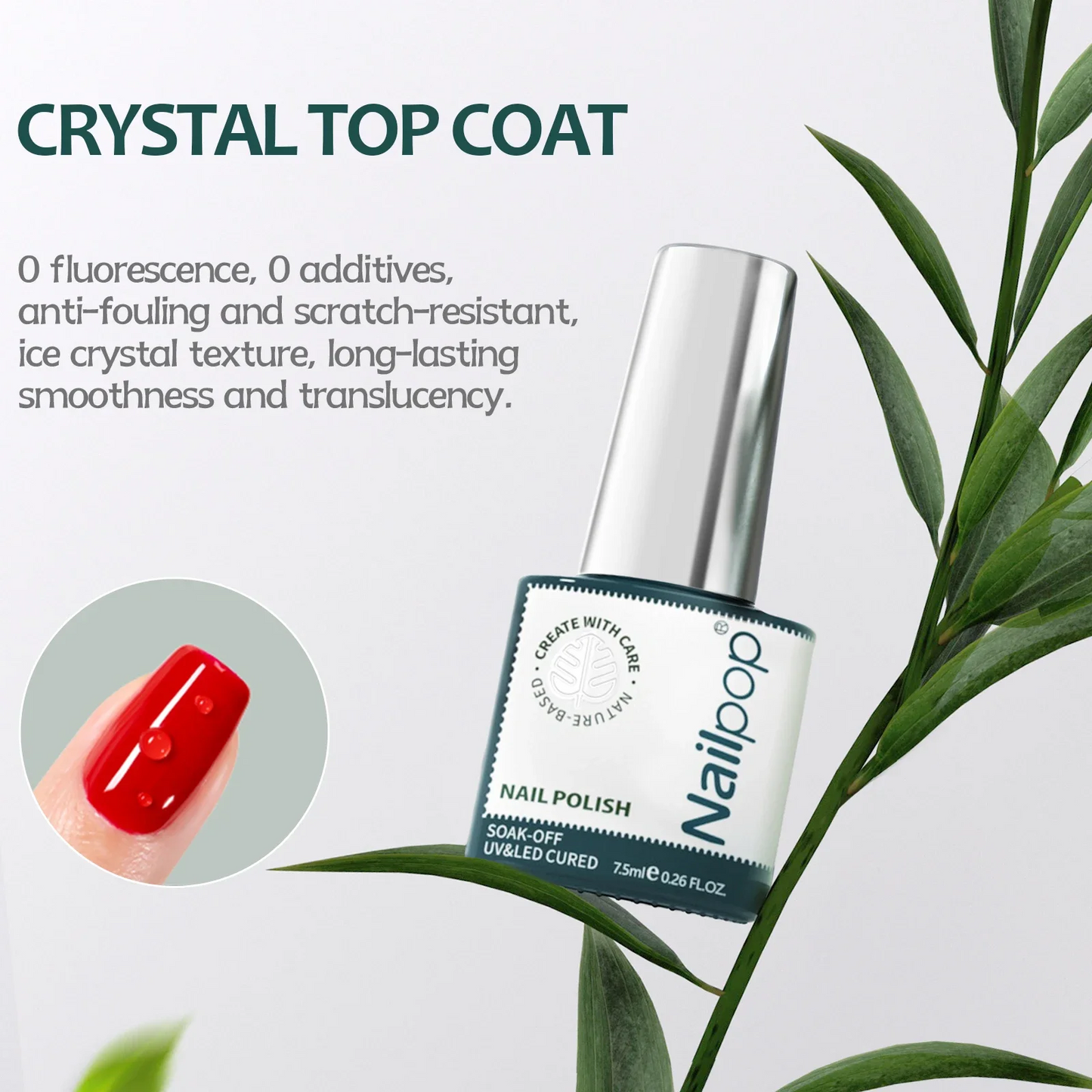 3 IN 1 Base Coat Nail Tips Glue Gel Polish Top Coat Function Gel Soak Off UV 7.5ml Glass Bottle Nail Prep Dehydrator Gel