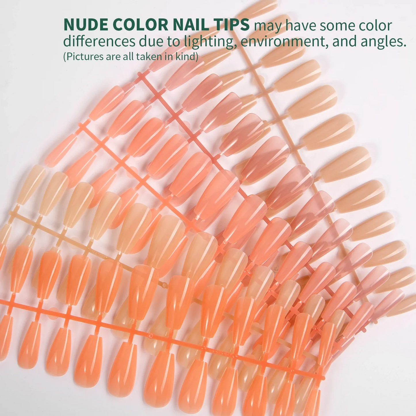 Nude Colorful Square Soft Gel Artificial Fingernails Press-on Coffin Almond Nail Extensions Body Glitter Acrylic Tips Colorful