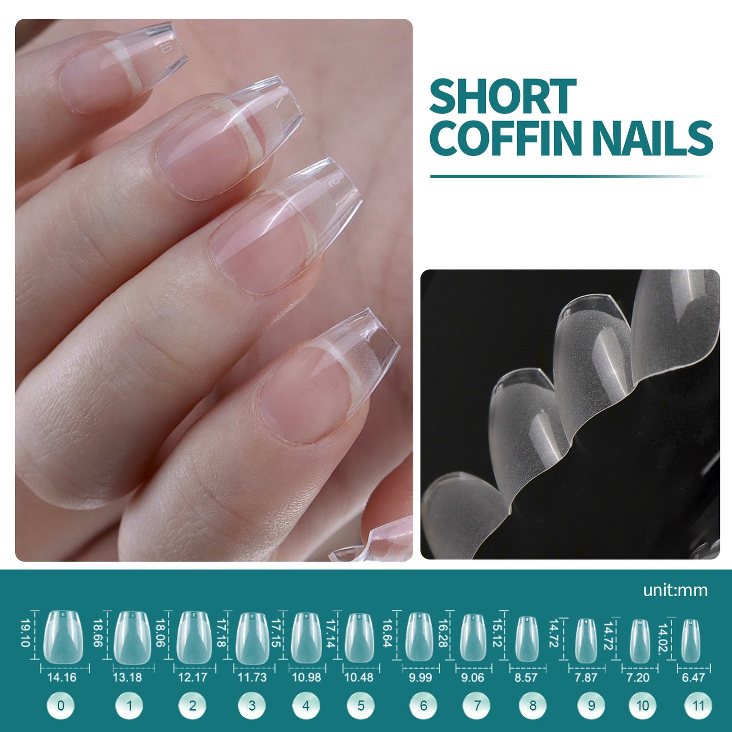 Matte False Soft Nail Tips No Buffing Needed High Quality Durable Nail Extensions for Salon and DIY Nail Art 240pcs Box